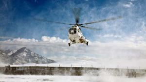 Majesty in Motion - The Soaring Helicopter Wallpaper