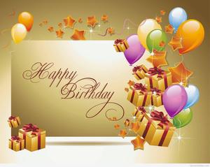 Make your day glamorous happy birthday wallpaper