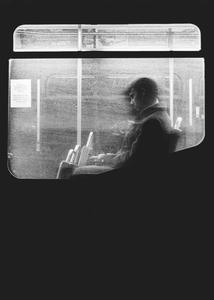 Man On a Bus Black And White PFP black and white pfp wallpaper