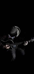 Man Playing Guitar iPhone Dark iphone dark wallpaper