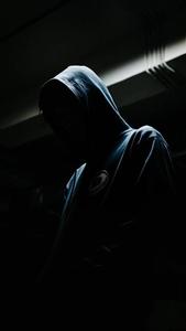 Man With Hoodie iPhone Dark iphone dark wallpaper