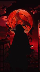 Mangekyo Sharingan Anime Itachi PFP Silhouette itachi pfp wallpaper