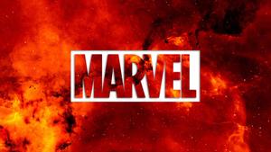 Marvel 4K Flaming Logo 4k marvel wallpaper