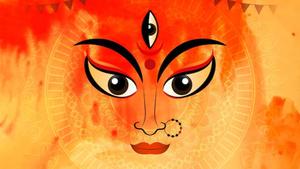 Mata Rani Fiery Orange Face mata rani wallpaper