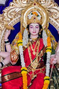 Mata Rani Garlands Over Shoulders mata rani wallpaper