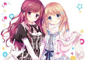 Matching BFF Anime Girls matching bff wallpaper