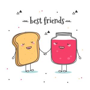 Matching BFF Bread And Jam matching bff wallpaper