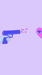 Matching BFF Left Heart Gun matching bff wallpaper