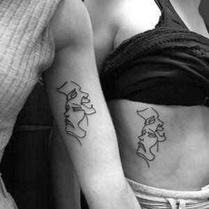 Matching BFF Line Face Tattoo matching bff wallpaper