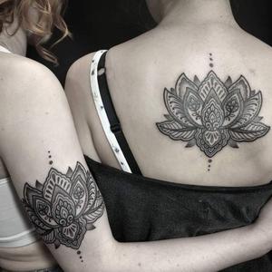 Matching BFF Mandala Lotus Tattoo matching bff wallpaper