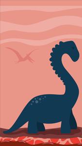 Matching Couple Blue Dinosaur matching wallpaper