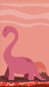 Matching Couple Pink Dinosaur matching wallpaper