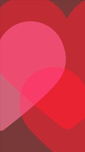 Matching Right Pink Heart matching wallpaper