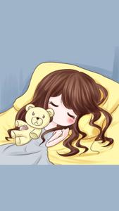 Matching Sleeping Girl matching wallpaper