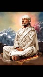 Meditating Guru Sai Baba Phone sai baba phone wallpaper