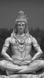 Meditating Statue Of Lord Shiva HD Wallpaper
