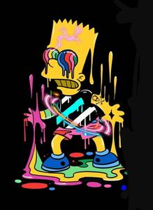 Melting Bart Simpson Cool Drip cool drip wallpaper