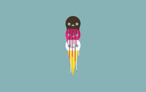 Melting Ice Cream Minimalist minimalist wallpaper