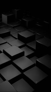 Men Phone 3D Black Blocks men phone wallpaper