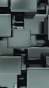 Men Phone 3D Metallic Blocks men phone wallpaper