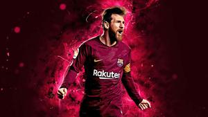 Messi dazzling the crowd with his iconic skills messi wallpaper