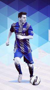 Messi Shines Through The Geometric Art messi wallpaper