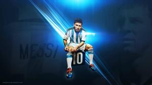 Messi Sitting On 10 messi wallpaper