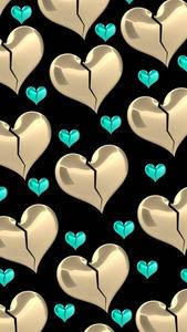 Metallic Broken Heart Black broken heart black wallpaper