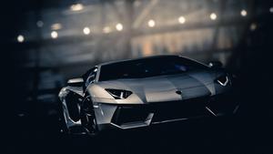 Metallic Gray Lamborghini Aventador S Roadster lamborghini wallpaper