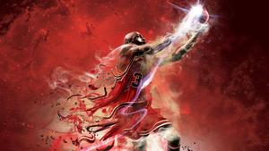 Michael Jordan demonstrates his legendary basketball prowess. michael jordan wallpaper