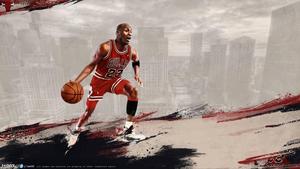 Michael Jordan in Red and Black michael jordan wallpaper