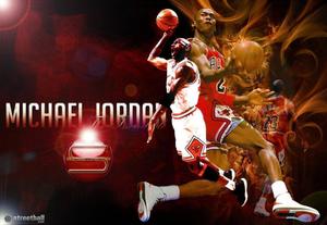 Michael Jordan Leaping Towards a Slam Dunk michael jordan wallpaper