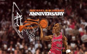 Michael Jordan on the Anniversary Cover michael jordan wallpaper