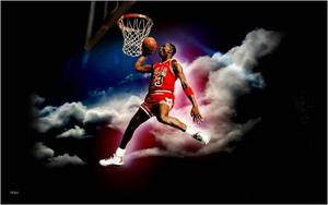 Michael Jordan Soars Through the Air michael jordan wallpaper