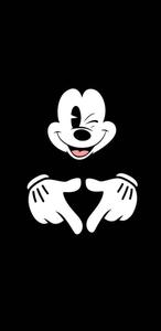 Mickey Mouse grins in readiness for a magical adventure. mickey mouse wallpaper