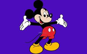 Mickey Mouse Is Ready To Paint The Town Blue-Violet. mickey mouse wallpaper