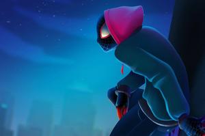 Miles Morales Blue Night Sky miles morales wallpaper