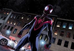 Miles Morales Shines in His Spider-Man Suit miles morales wallpaper