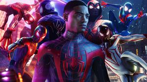 Miles Morales showing off his incredible powers miles morales wallpaper