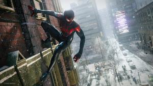 Miles Morales - Spider-Man in an action pose miles morales wallpaper