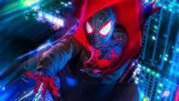 Miles Morales stares at the skyline of Brooklyn. miles morales wallpaper