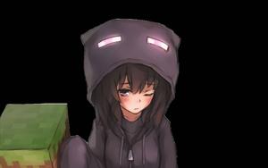 Minecraft Cute Anime Girl PFP Wallpaper