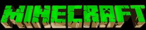 Minecraft Logo Green Background