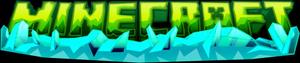 Minecraft Logowith Ice Crystals minecraft logo wallpaper