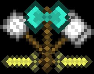 Minecraft Toolsand Weapons minecraft logo wallpaper