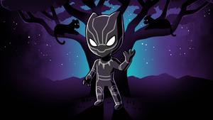 Mini Black Panther Cartoon black panther wallpaper