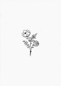 Minimalist Aesthetic Drawing Flowers aesthetic drawings wallpaper