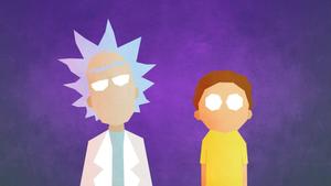 Minimalist Artwork Of Rick And Morty rick and morty wallpaper