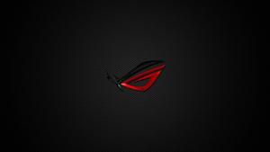 Minimalist Asus Rog On Black asus rog wallpaper