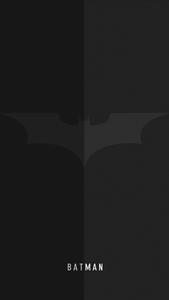 Minimalist Batman Logo Phone phone wallpaper